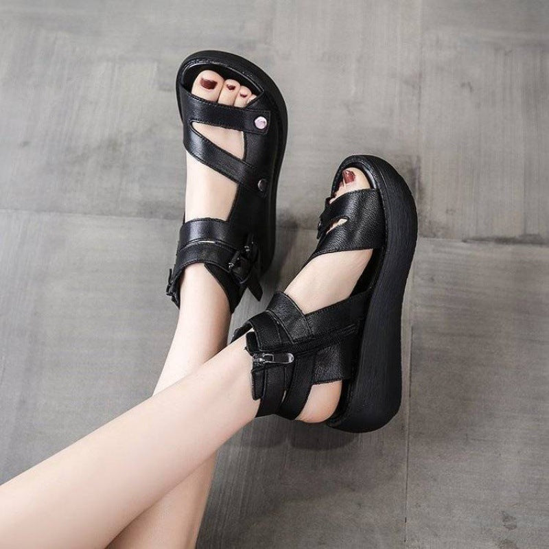Fish Mouth Beach Shoes Women Summer Sandals Pi-Mart