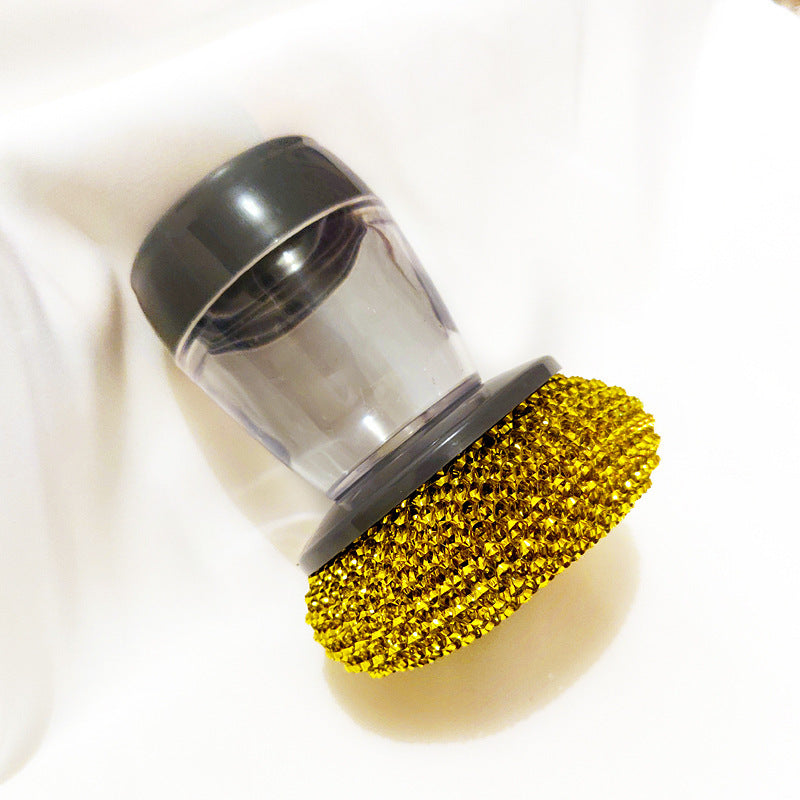Kitchen Soap Dispensing Palm Brush Cleaner Push-type Brush Kitchen Detergent Tools Pi-Mart