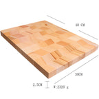 Two Color Parquet Beech Wood Cutting Board Pi-Mart