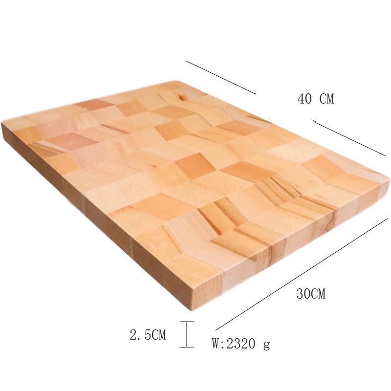 Two Color Parquet Beech Wood Cutting Board Pi-Mart