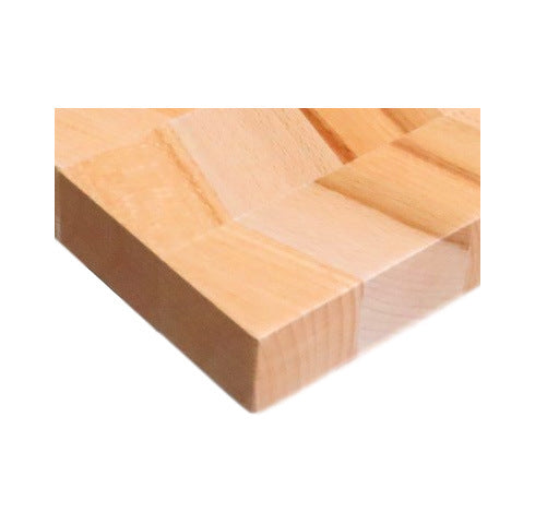Two Color Parquet Beech Wood Cutting Board Pi-Mart