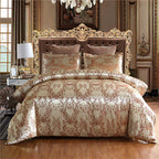 European Style Satin Jacquard Bedding Set  Quilt Cover And Pillowcase Pi-Mart
