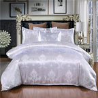 European Style Satin Jacquard Bedding Set  Quilt Cover And Pillowcase Pi-Mart