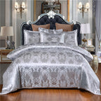 European Style Satin Jacquard Bedding Set  Quilt Cover And Pillowcase Pi-Mart