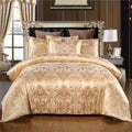 European Style Satin Jacquard Bedding Set  Quilt Cover And Pillowcase Pi-Mart