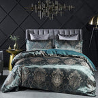 European Style Satin Jacquard Bedding Set  Quilt Cover And Pillowcase Pi-Mart