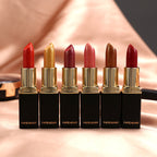 Shiny Metallic Lipstick Pearlescent Color Temperature Change Lipstick Gilt Lipstick Pi-Mart