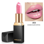 Shiny Metallic Lipstick Pearlescent Color Temperature Change Lipstick Gilt Lipstick Pi-Mart