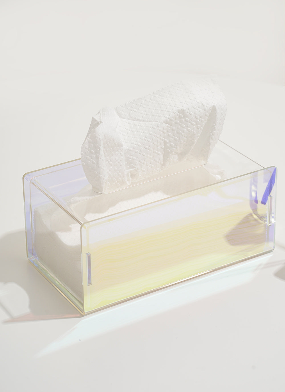 Glare Acrylic Paper Tissue Box Nordic Symphony Minimalist Pearly Luster Tissue Box