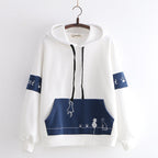 Sweater Girl Student Autumn And Winter Girl Plus Fleece Jacket College Style Pi-Mart