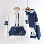 Sweater Girl Student Autumn And Winter Girl Plus Fleece Jacket College Style Pi-Mart