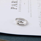Alloy Simple Hands Hug Ring Opening Adjustable Jewelry Pi-Mart