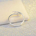 Alloy Simple Hands Hug Ring Opening Adjustable Jewelry Pi-Mart