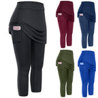 Casual Pocket Sports Fitness Running Yoga Tennis Skirt Pi-Mart