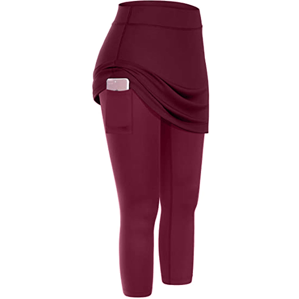 Casual Pocket Sports Fitness Running Yoga Tennis Skirt Pi-Mart
