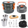 Outdoor Portable Cookware Mess Kit Camping Hiking Picnic Pi-Mart