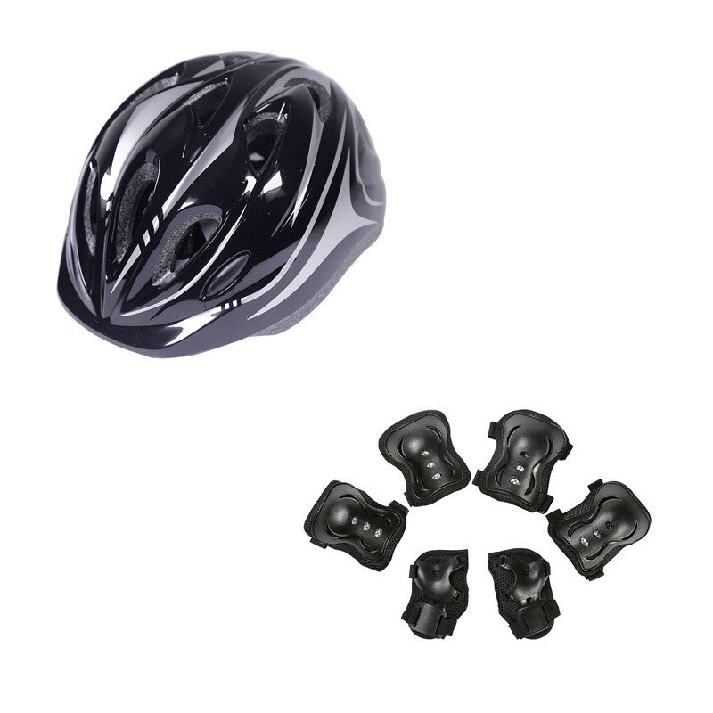 Children's roller skating helmet skating roller skating skates skateboard bike riding size adjustable sports cap Lootquake LLC