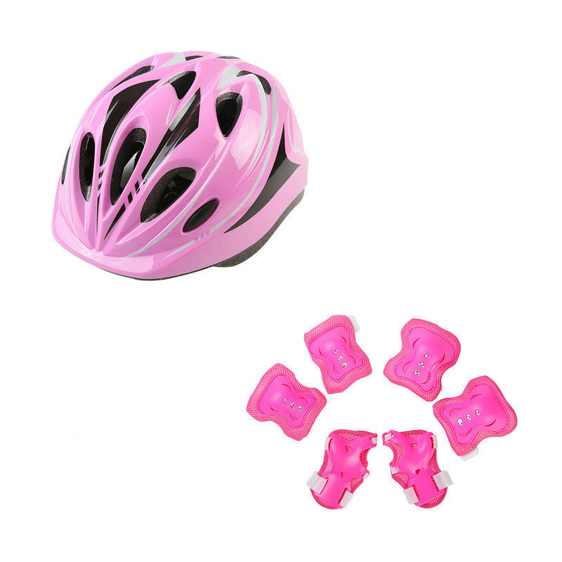 Children's roller skating helmet skating roller skating skates skateboard bike riding size adjustable sports cap Lootquake LLC