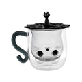 Creative Cat Cup Cartoon Water Cup cCat Cute Creative Coffee Cup Casual Cup Couple Gass Cat Paw Cup Pi-Mart