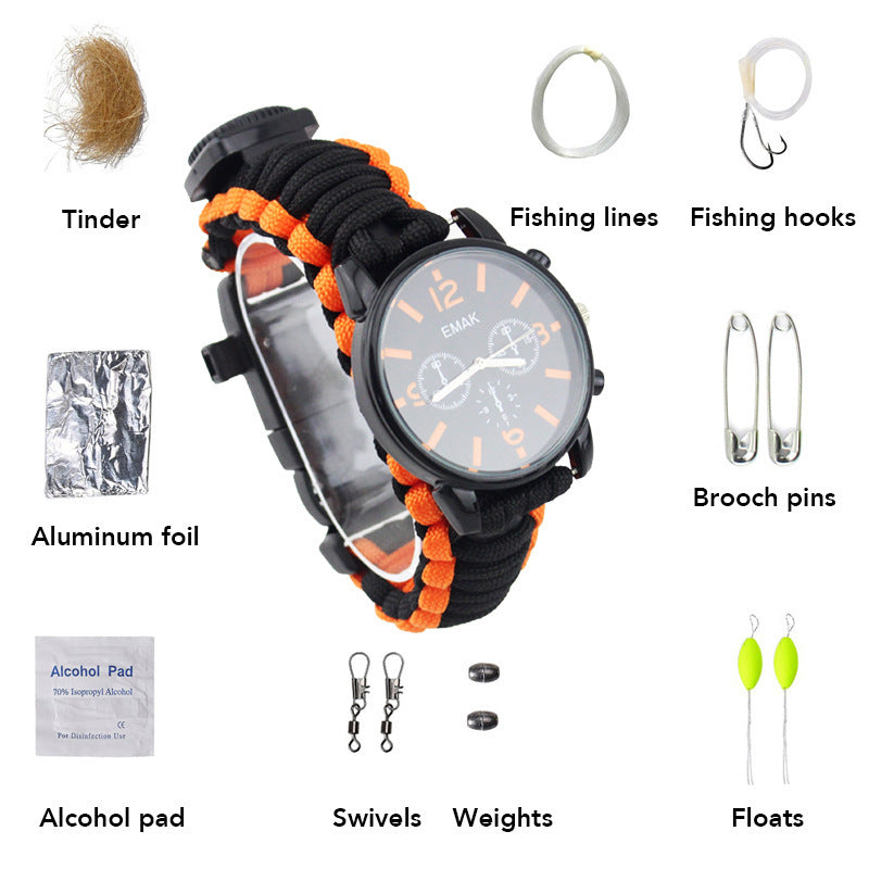 Outdoor Survival Compass Watch Car Emergency Pi-Mart