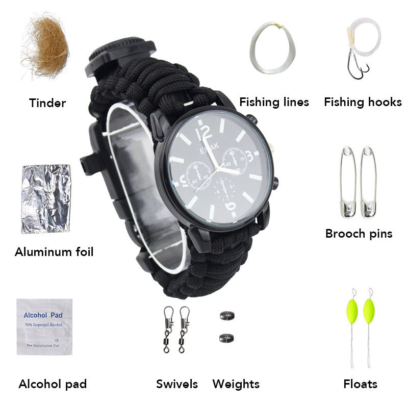 Outdoor Survival Compass Watch Car Emergency Pi-Mart