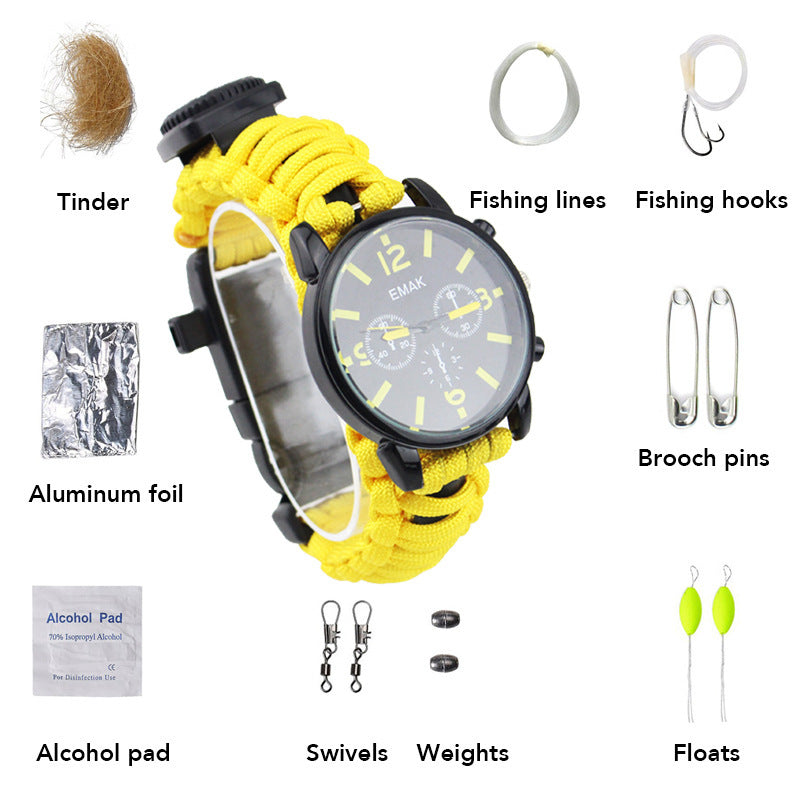 Outdoor Survival Compass Watch Car Emergency Pi-Mart