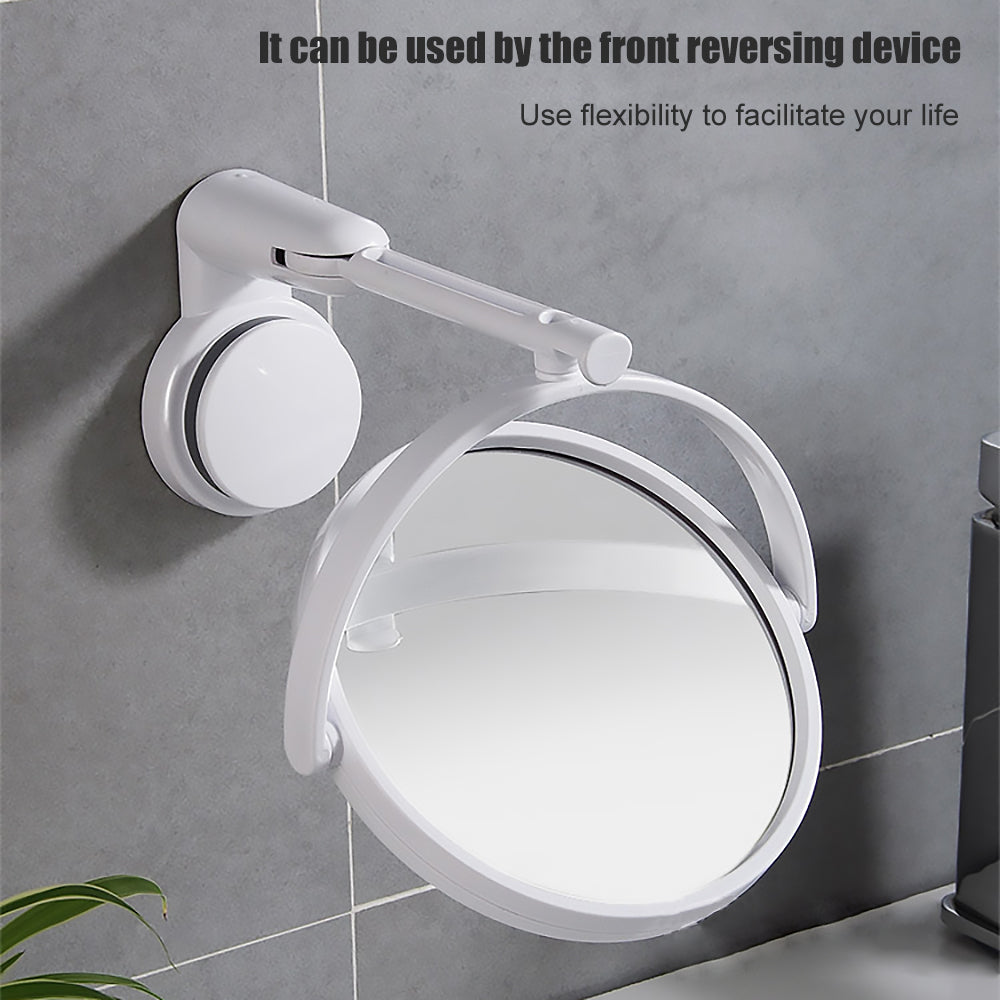 Punch-Free Wall Hanging Rotating Makeup Mirror Pi-Mart
