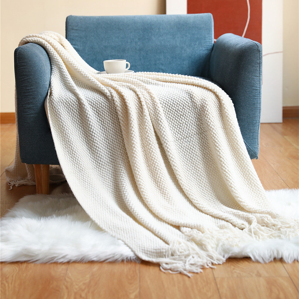 Sofa Blankets, Blankets, Blankets, Pineapple Grid Knitted Blankets Pi-Mart