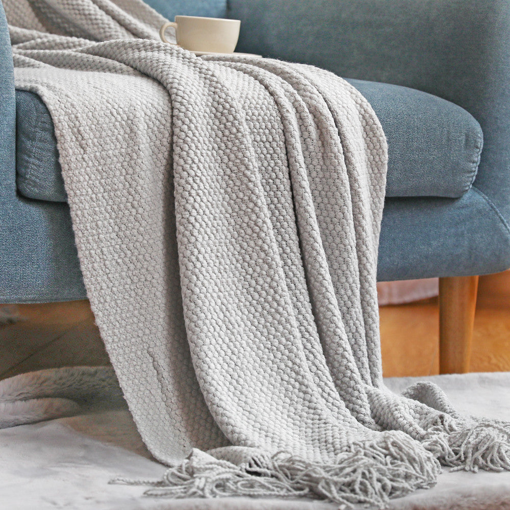 Sofa Blankets, Blankets, Blankets, Pineapple Grid Knitted Blankets Pi-Mart