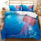 Underwater World Whale Shark Cross-Border Foreign Trade Quilt Cover Three-Piece Set Four-Piece 3D Digital Printing Brushed BeddingSet Pi-Mart
