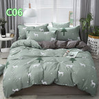 Cute Cartoon Pattern Soft Children'S Single Double Extra Large Quilt Cover And Pillowcase Set Pi-Mart