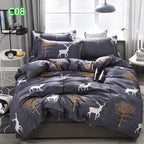 Cute Cartoon Pattern Soft Children'S Single Double Extra Large Quilt Cover And Pillowcase Set Pi-Mart