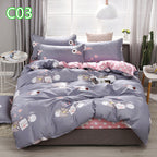 Cute Cartoon Pattern Soft Children'S Single Double Extra Large Quilt Cover And Pillowcase Set Pi-Mart