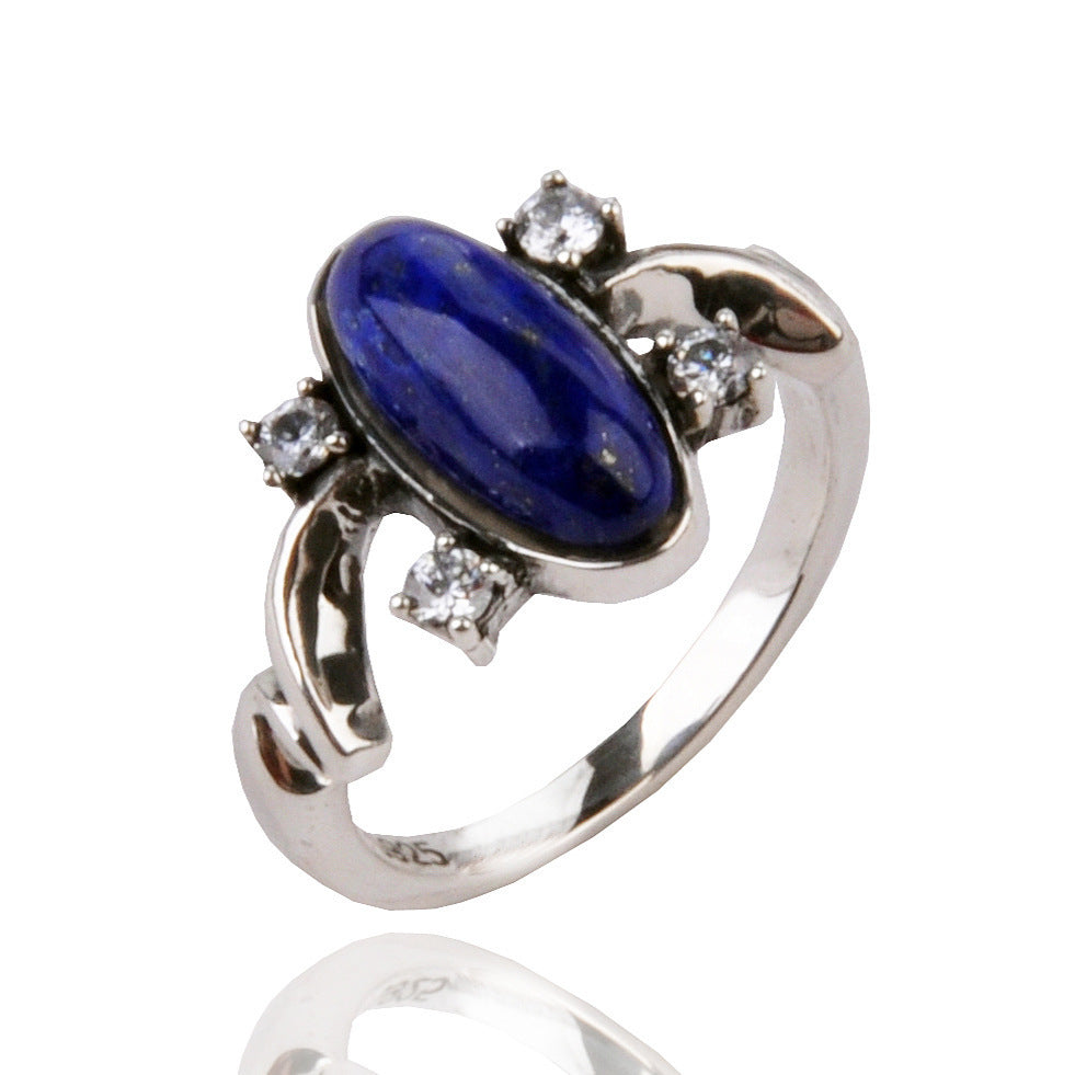 Korea S925 Silver Lady Pinky Index Finger Ring Wedding Ring Ring Pi-Mart