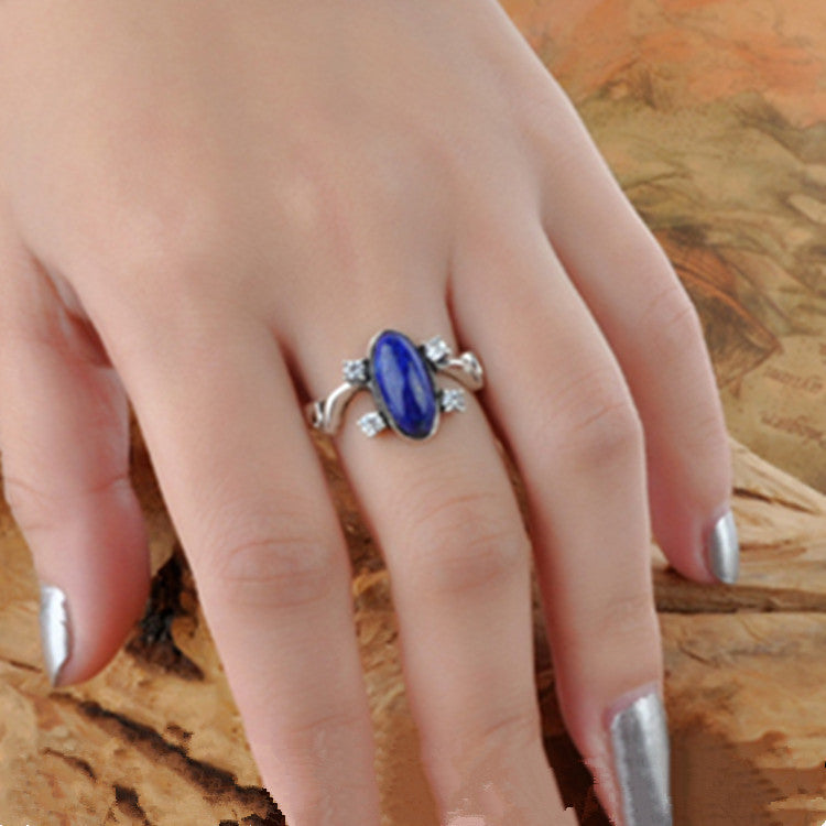 Korea S925 Silver Lady Pinky Index Finger Ring Wedding Ring Ring Pi-Mart