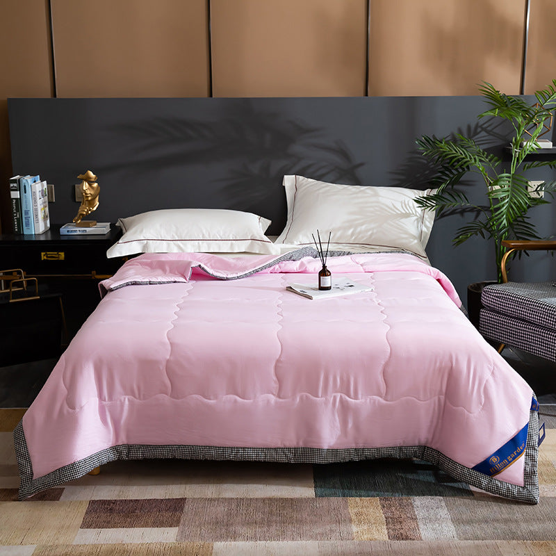 Pure Color Washed Cotton Summer Quilt Thin Quilt Air Conditioner Quilt Pi-Mart