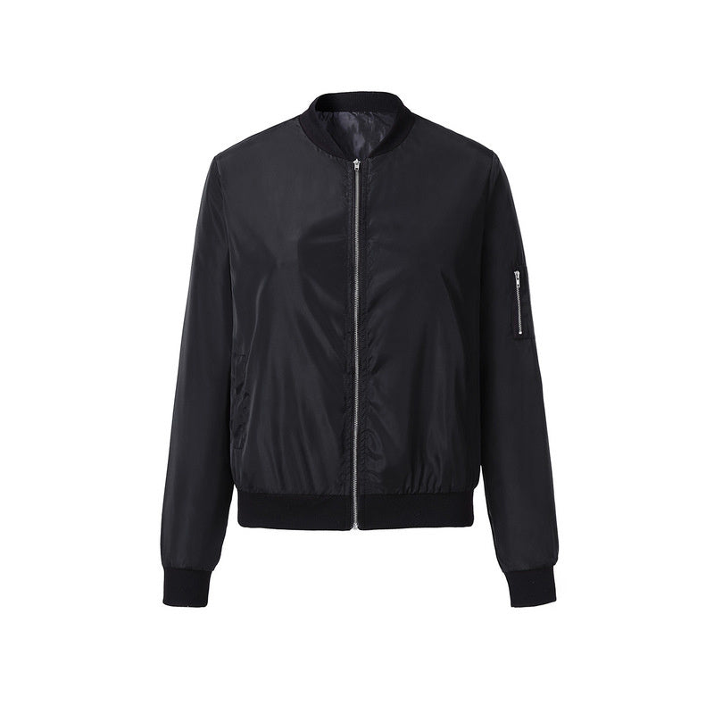 Sportswear Short Bomber Jacket Coat Autumn Women Pi-Mart