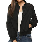 Sportswear Short Bomber Jacket Coat Autumn Women Pi-Mart