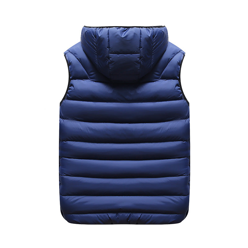 Down Cotton Vest Vest Jacket Plus Velvet Warm Sleeveless Waistcoat