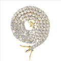 Micro zircon necklace single row 4mm-6mm men's hip hop 3-fork tennis chain