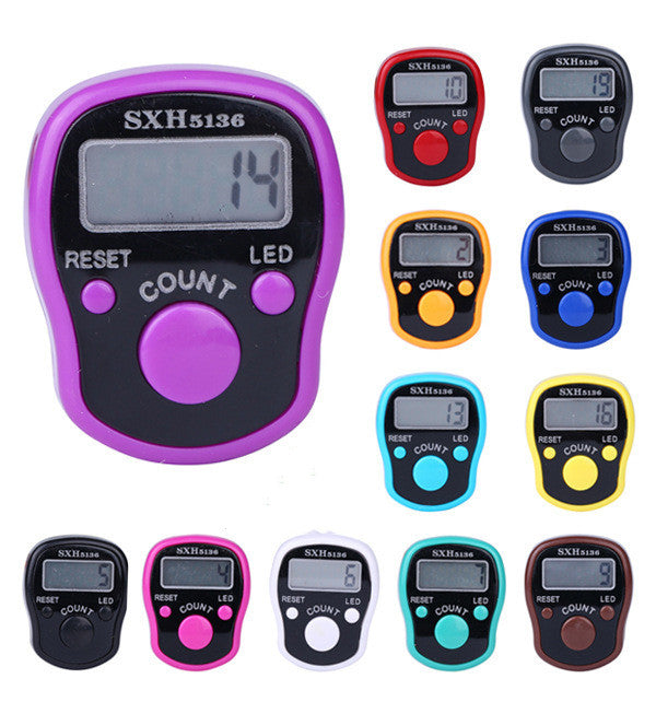 Tally Counter Finger Counter Ring Electronic Counter Led Luminous Counter Pi-Mart