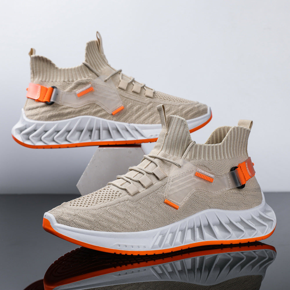 Men's Fashion Trendy Breathable Flyknit Sports Casual Shoes Pi-Mart