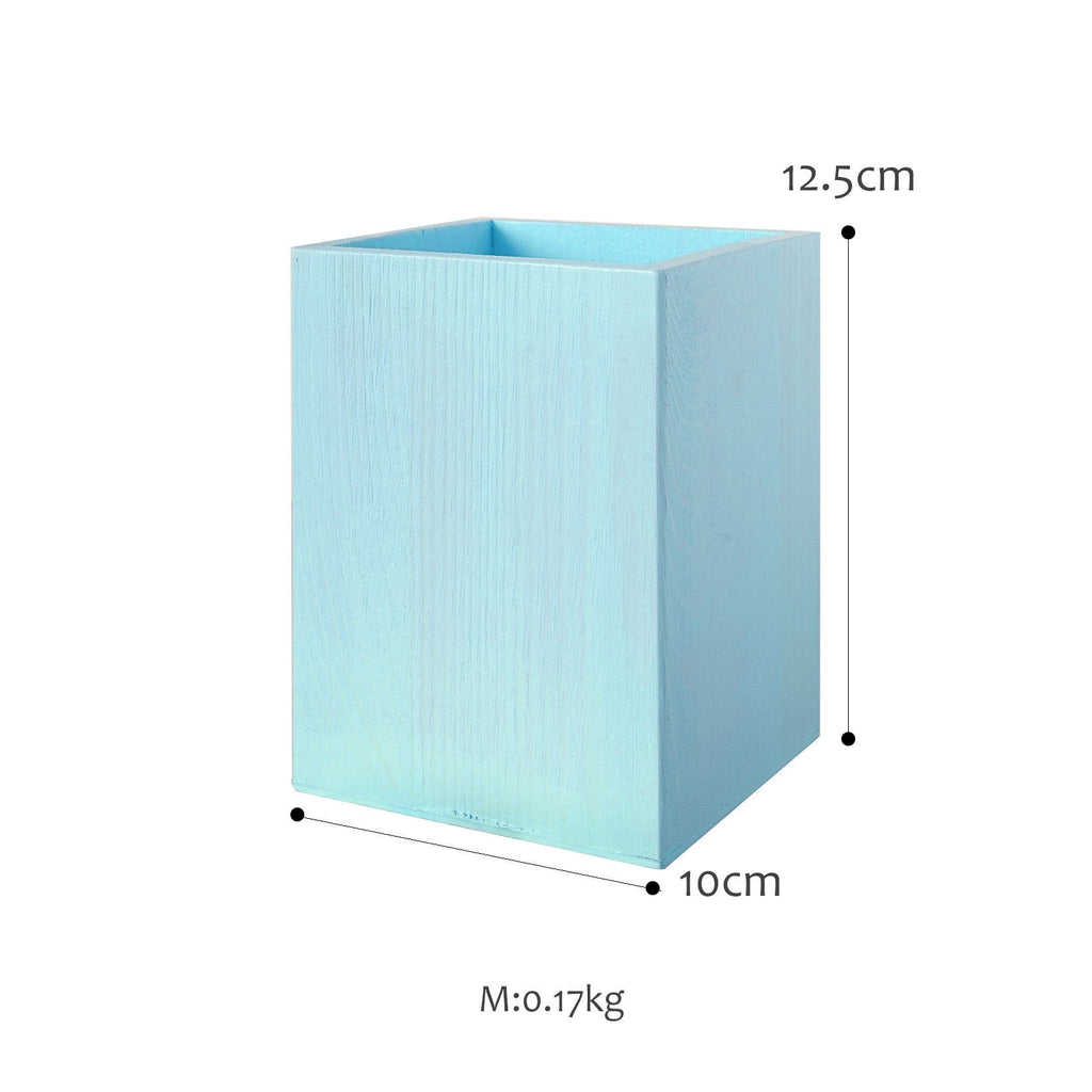 SWEETGO Straw Holder Cake Table Decoration Makeup Brush Storage Flowers Vase Background Scenery Props Lollipop Wood Pot