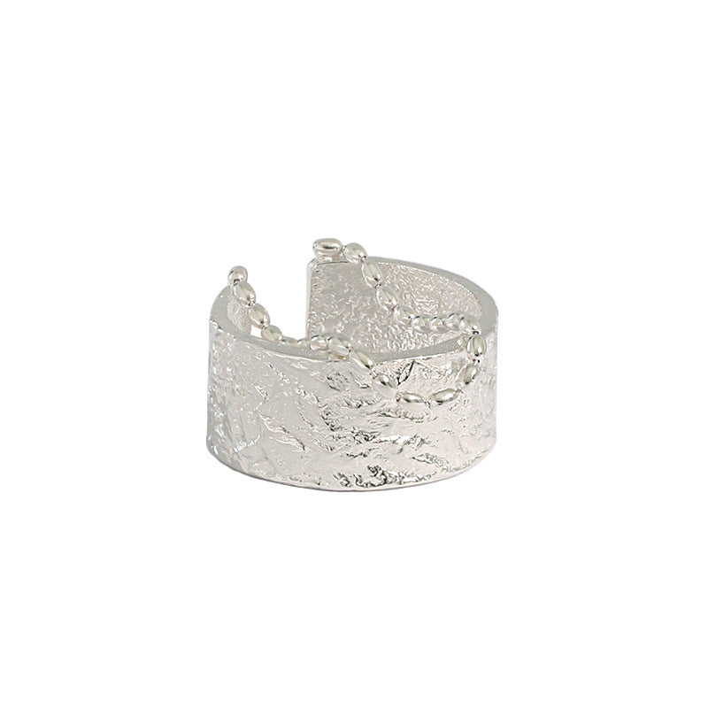 Light Luxury Artificial Texture Ring Female Silver Pi-Mart