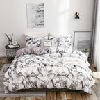 Bed Sheets Set Quilt Duvet Cover Pillow Cases Bedding 3 Sets Pi-Mart