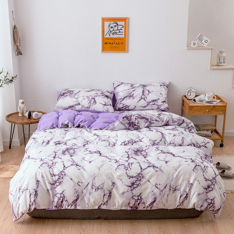 Bed Sheets Set Quilt Duvet Cover Pillow Cases Bedding 3 Sets Pi-Mart