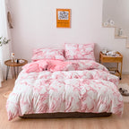 Bed Sheets Set Quilt Duvet Cover Pillow Cases Bedding 3 Sets Pi-Mart