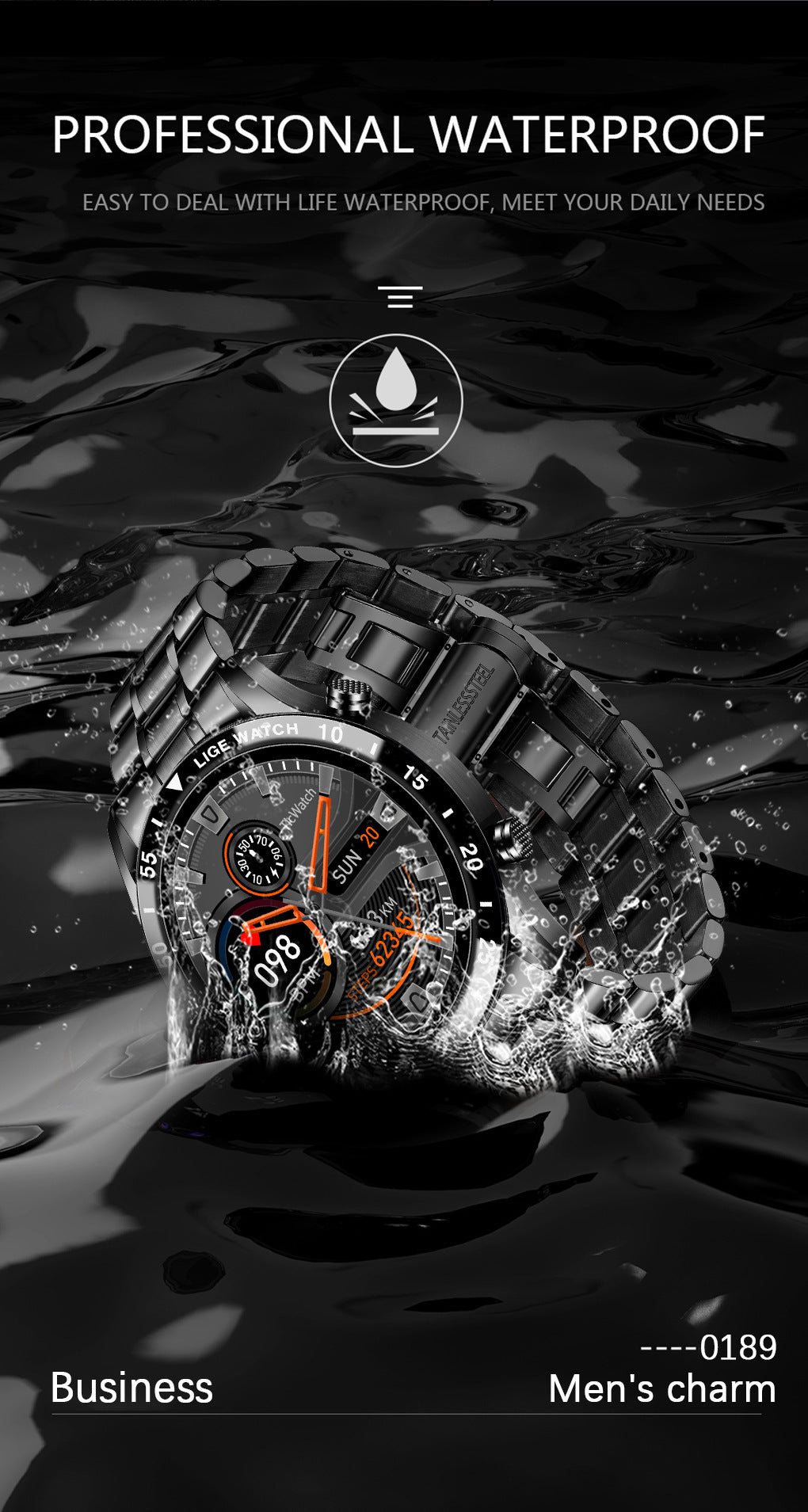 Lige's New Smart Watch Upgrade Smart Wearable Watch Pi-Mart