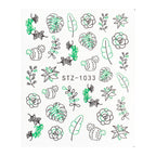 Ins Retro Face Black Line Nail Watermark Sticker French Art Nails Pi-Mart