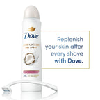 Dove Advanced Care Long Lasting Women's Antiperspirant Deodorant Dry Spray, Caring Coconut, 3.8 oz